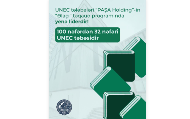 UNEC tələbələri “Əlaçı” təqaüd proqramında yenə liderdir!